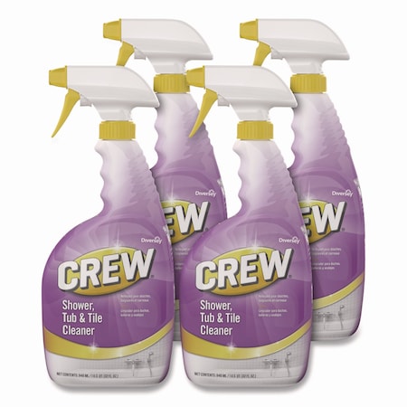 Diversey Crew Shower, Tub and Tile Cleaner, Liquid, 32 oz, PK4 CBD540281